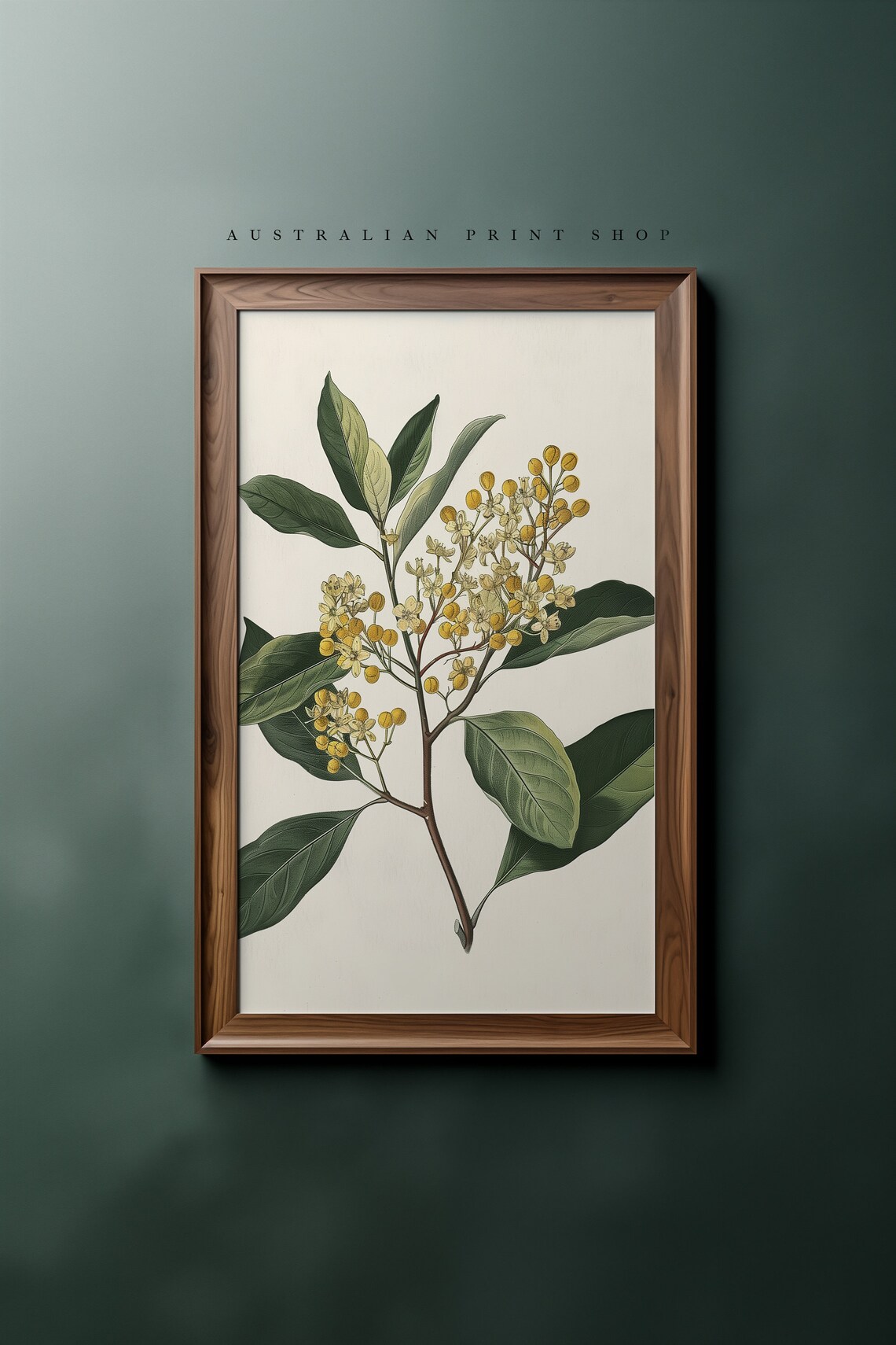 Vintage Yellow Flower Botanical Still Life Art Print - Image 4