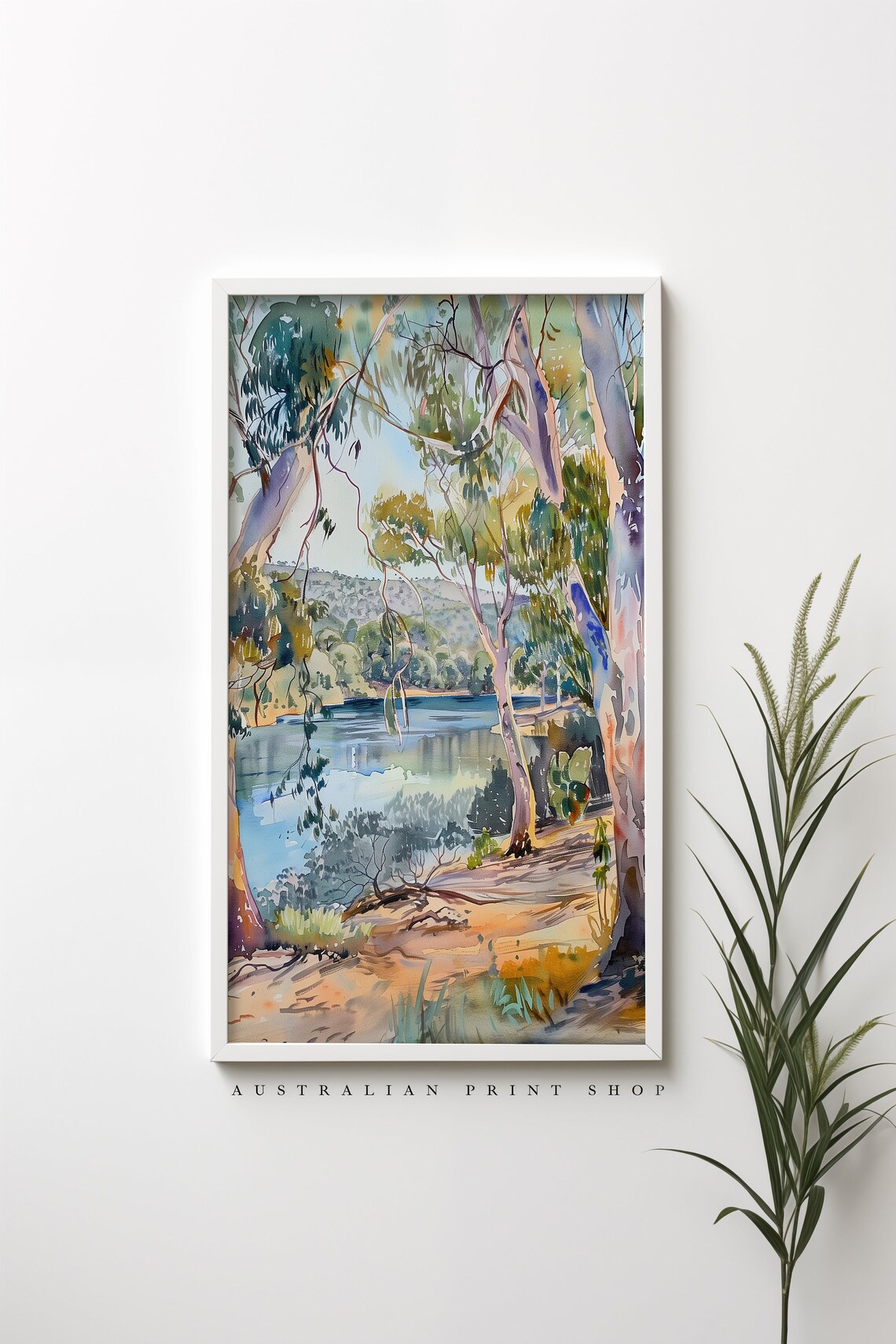 Australian Sunrise Landscape Art Print, Farmhouse Decor - Image 4