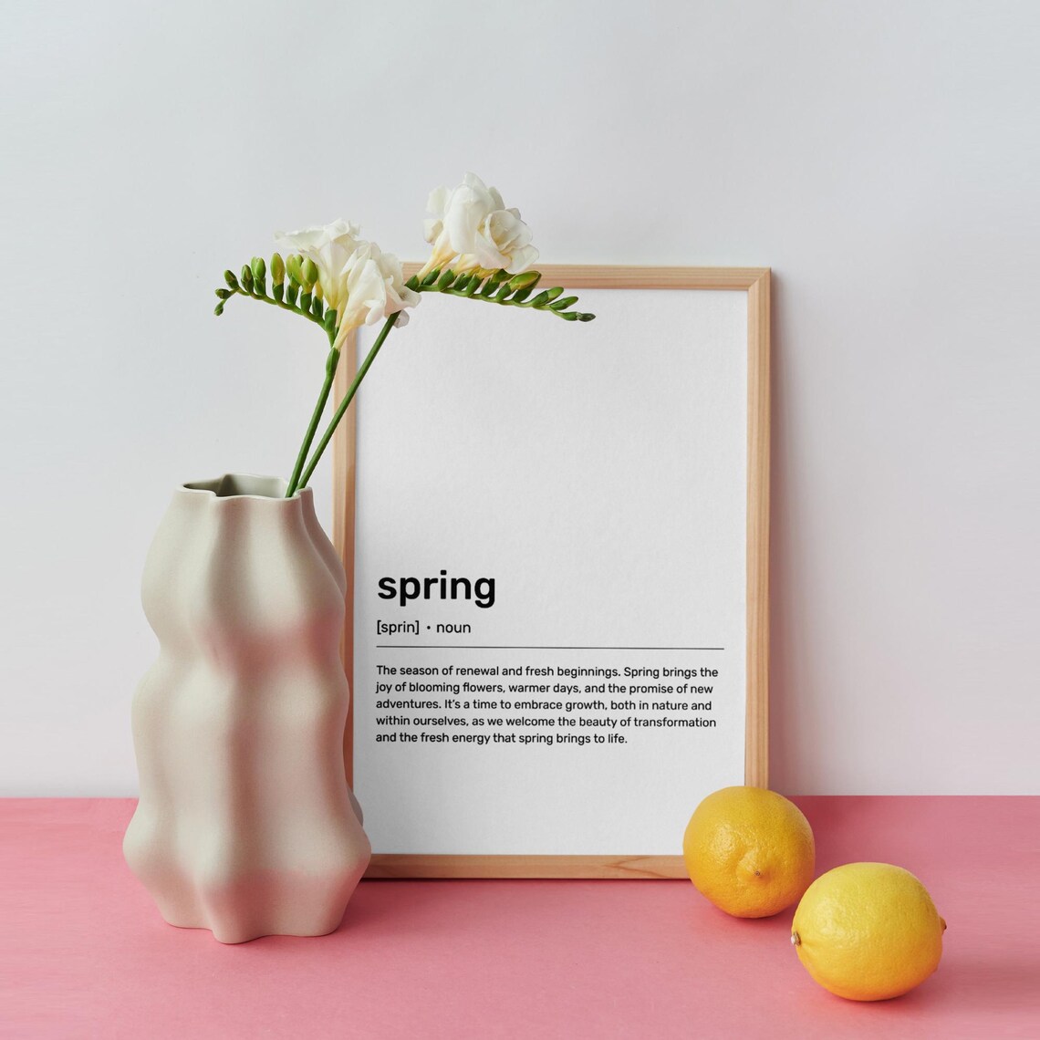 Spring Definition Poster, Dictionary-Inspired Art Print - Image 3