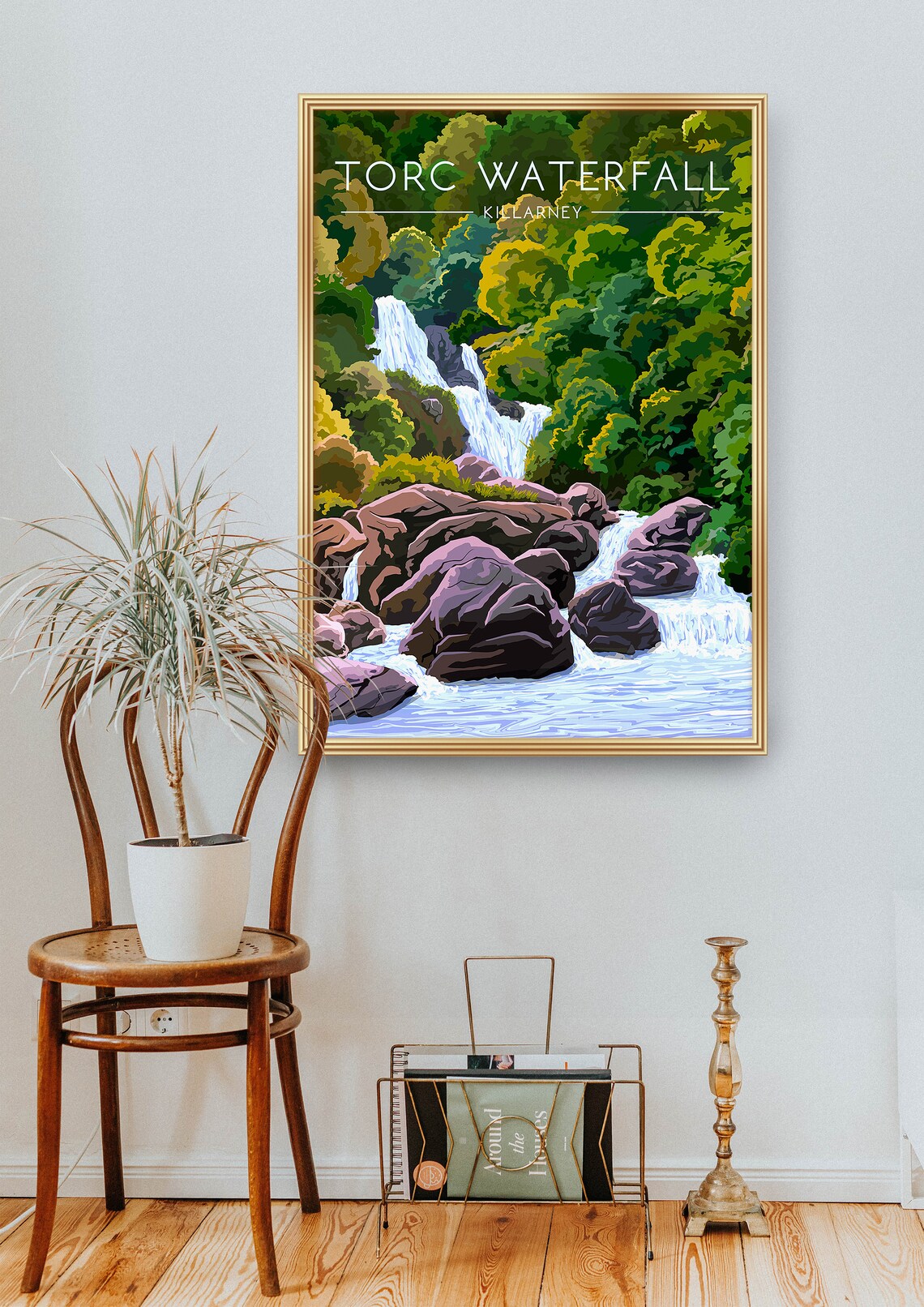 Torc Waterfall Ireland Travel Poster, Killarney - Image 2