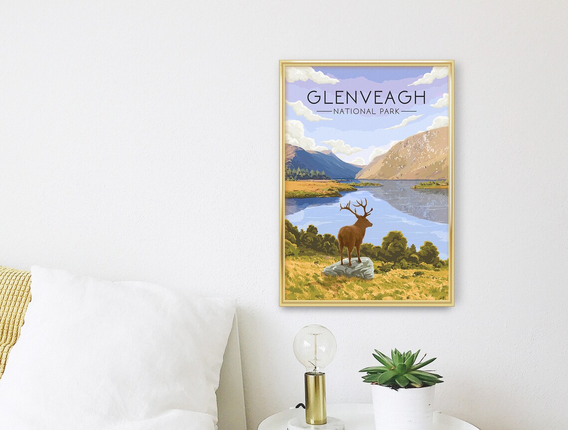 Glenveagh National Park Vintage Travel Poster - Image 3