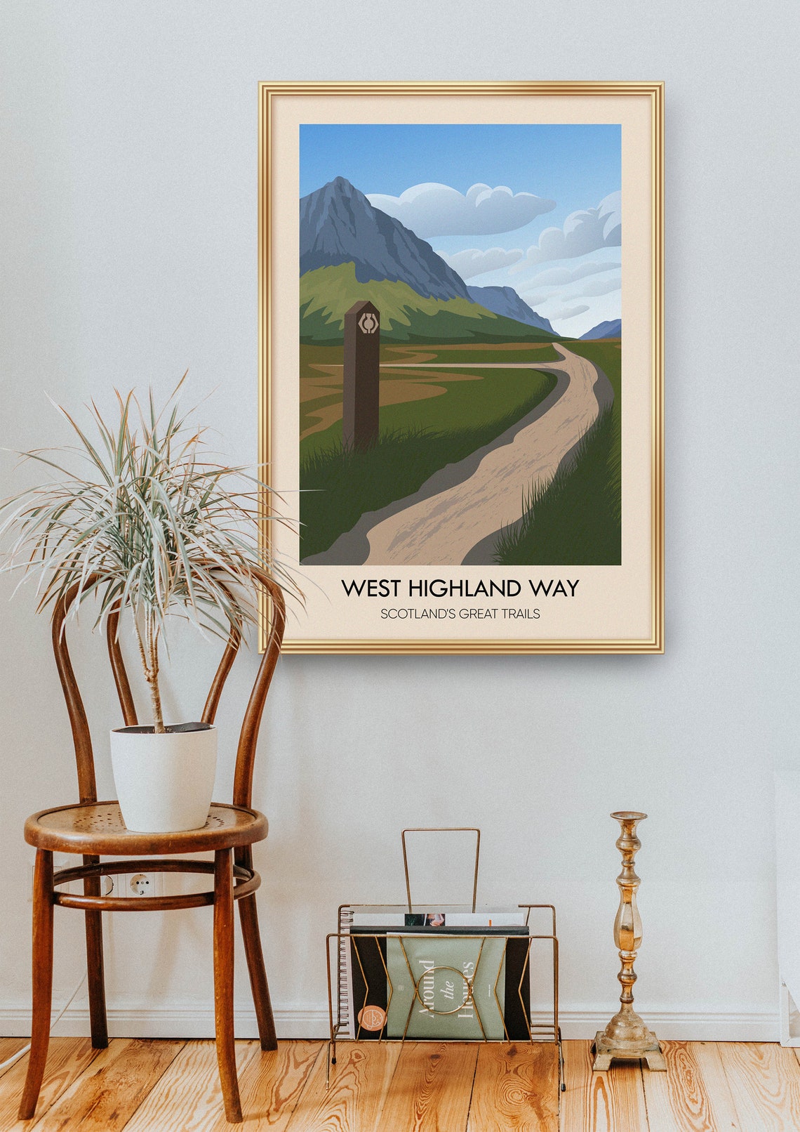 West Highland Way Scotland Great Trails Mountain Path Travel Poster - Image 2