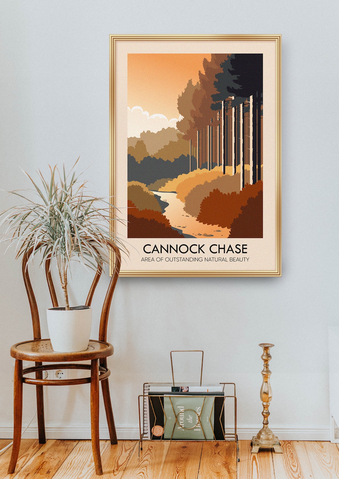 Cannock Chase AONB Vintage Travel Poster - Image 2