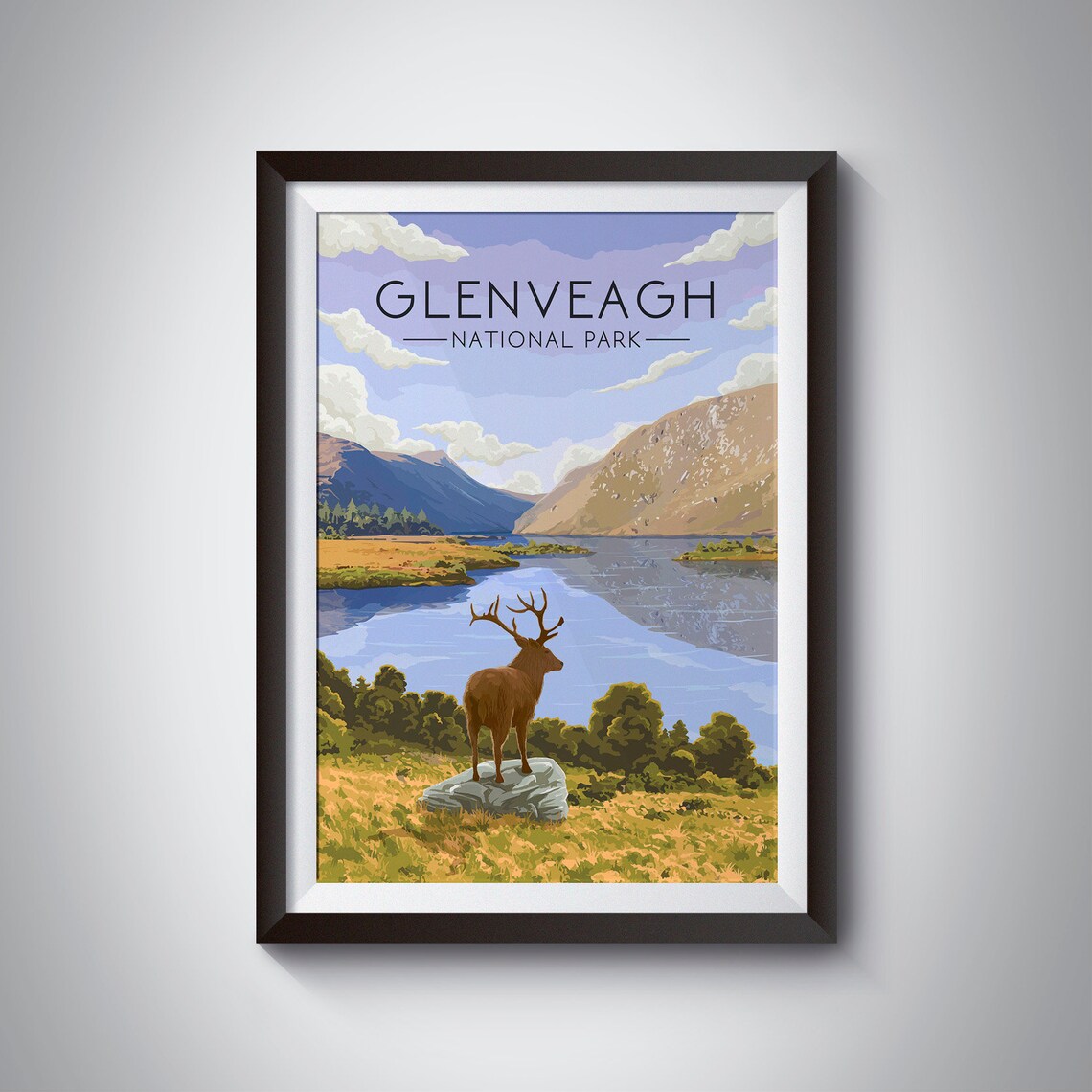 Glenveagh National Park Vintage Travel Poster