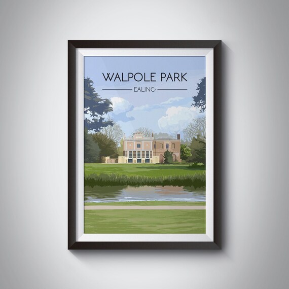 Walpole Park Ealing Manor House Riverside Grand Green Lawn Poster