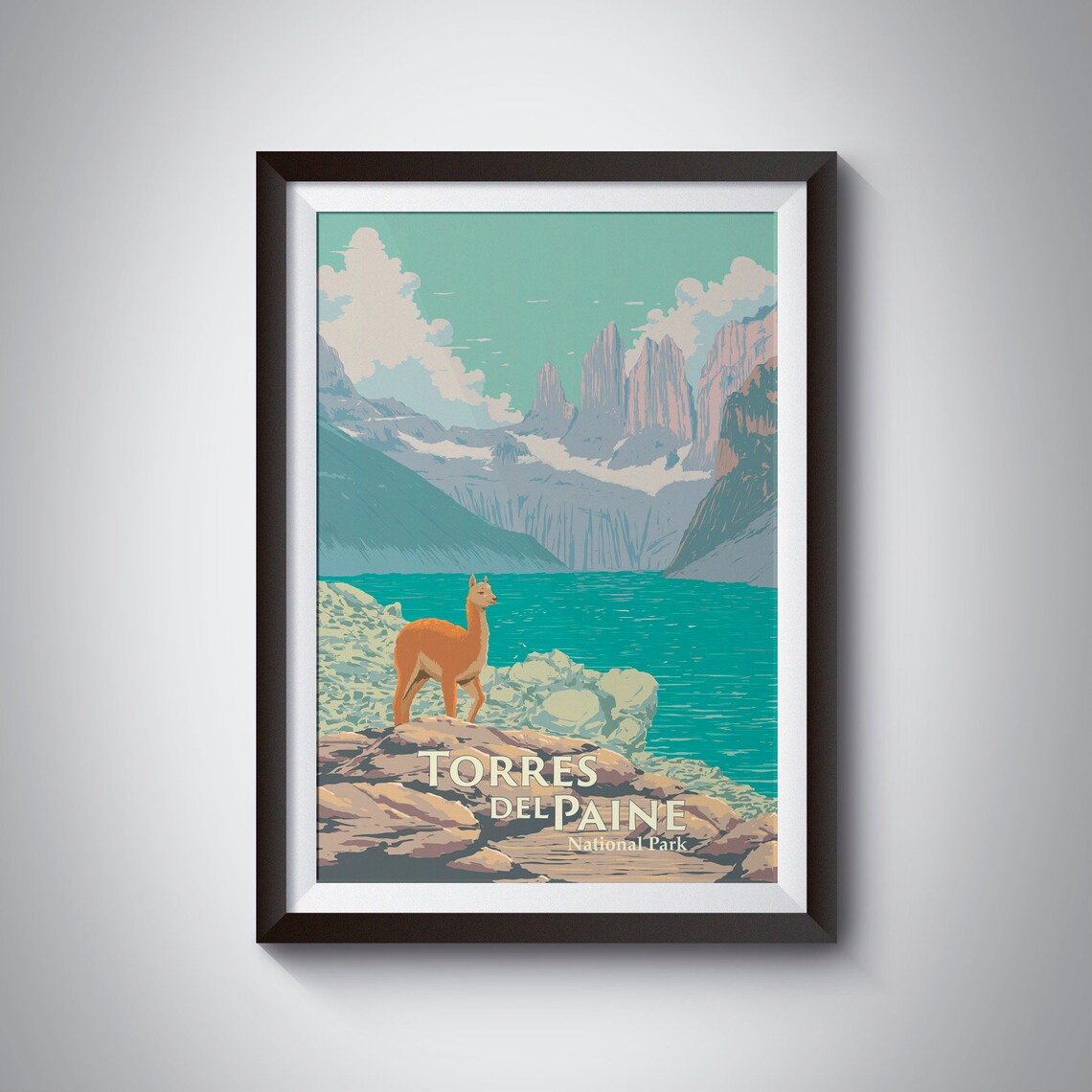 Torres Del Paine National Park Travel Poster