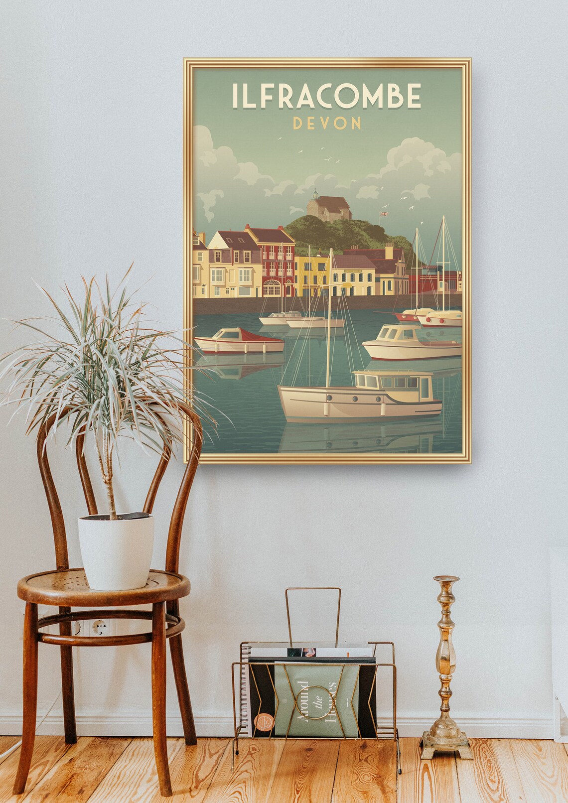 Ilfracombe Devon Vintage Travel Poster, Seaside Art - Image 2
