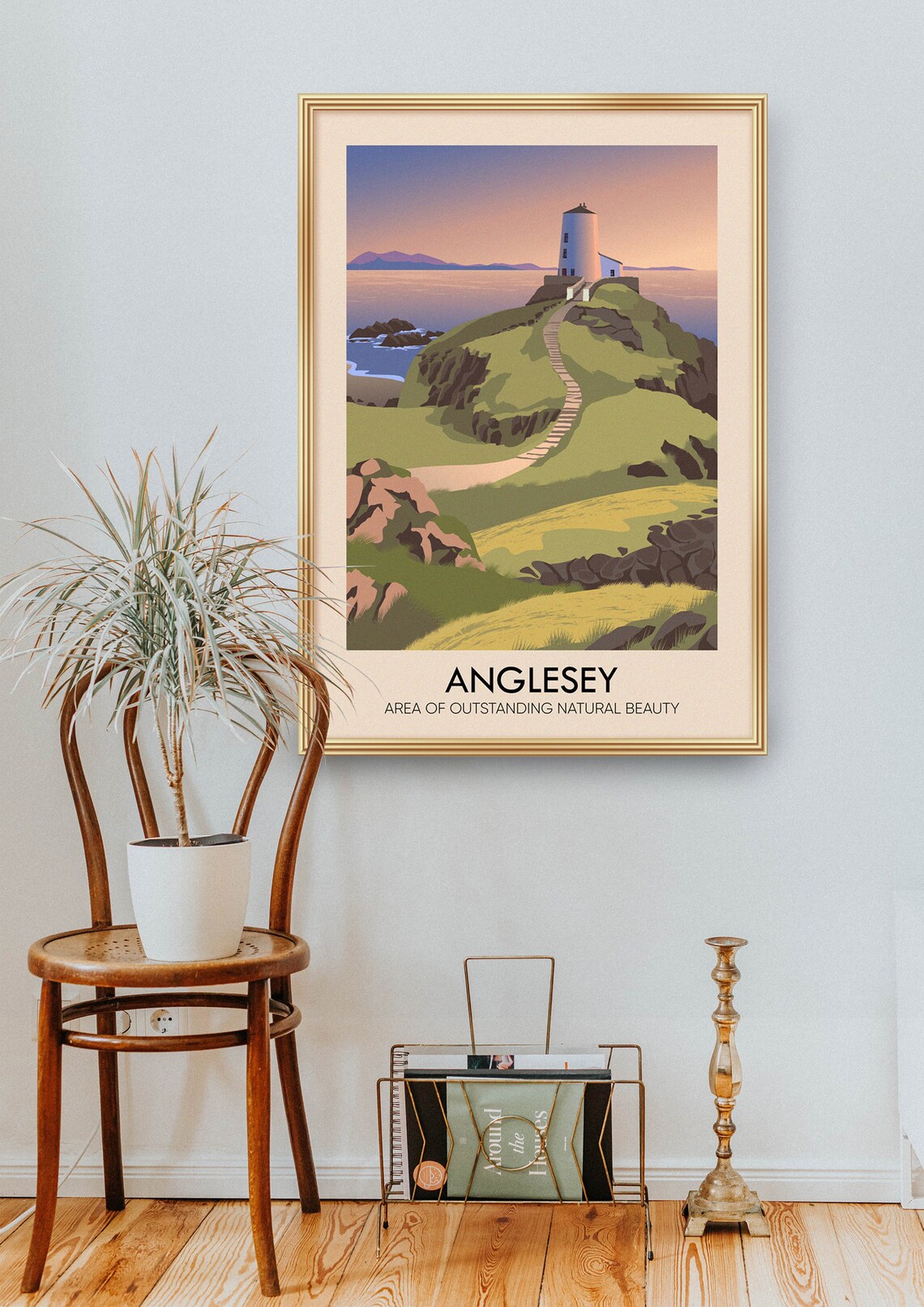 Anglesey AONB Vintage Travel Poster, North Wales - Image 2