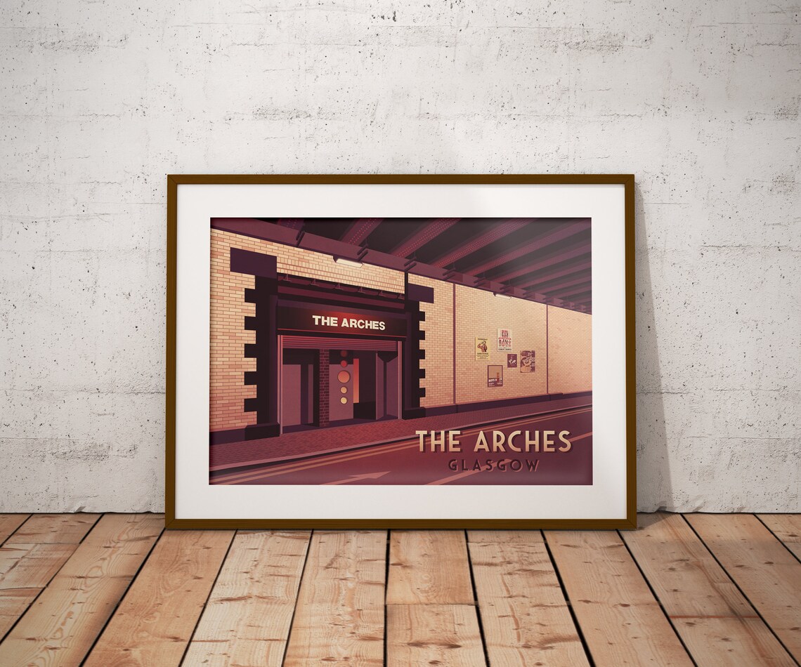 The Arches Glasgow Scotland Travel Poster Print - Image 4