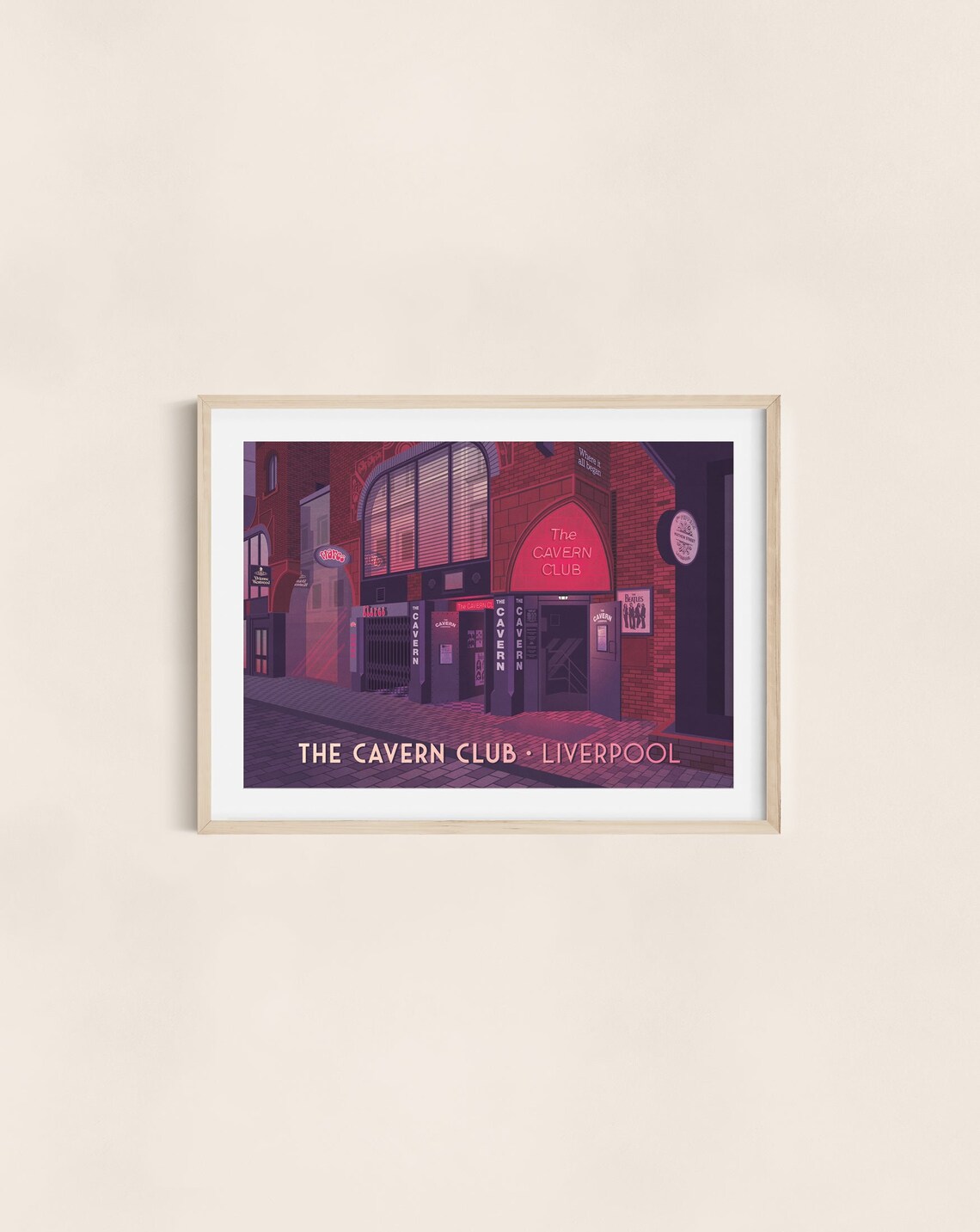 The Cavern Club Liverpool Vintage Travel Poster - Image 3