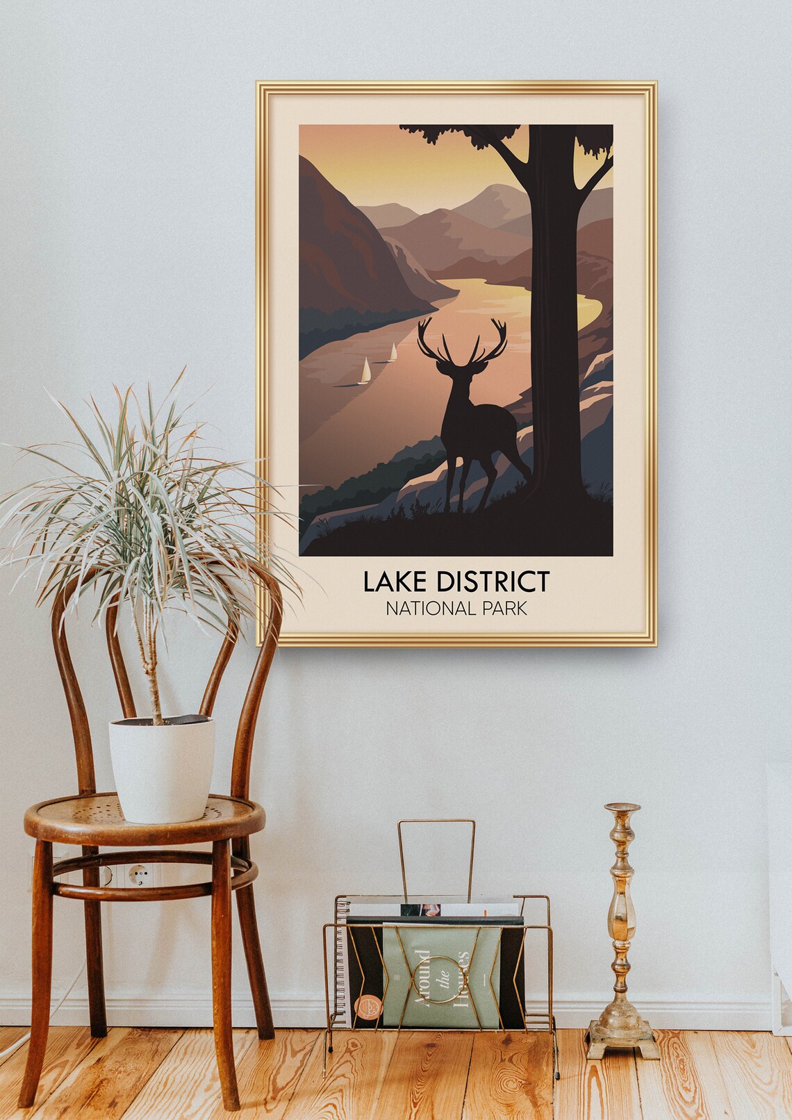 Lake District National Park Retro Vintage Travel Poster - Image 2