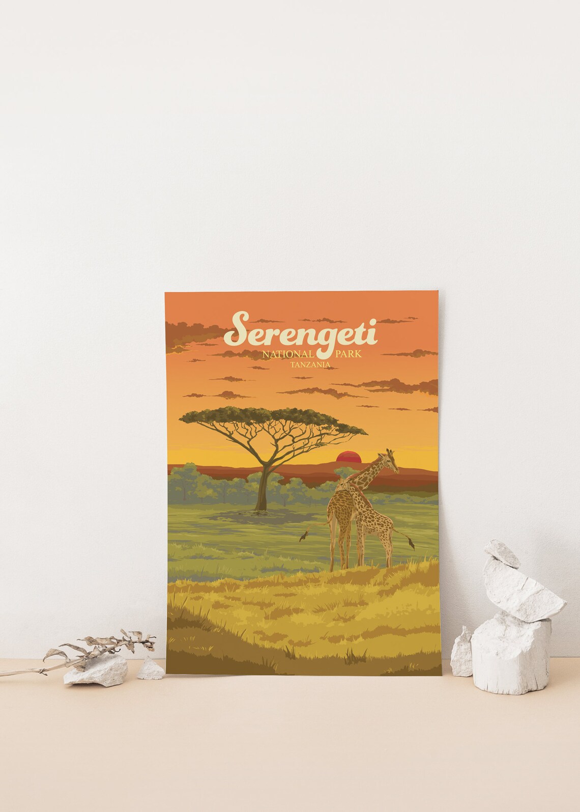 Serengeti National Park Vintage Travel Poster Print - Image 4