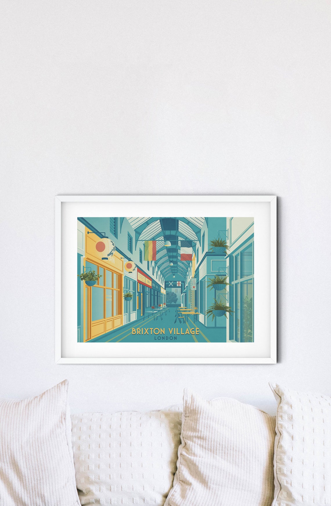 Brixton Village London Poster Market Row South London Wall Art Print Vintage Travel Poster Coldharbour Lane Academy Electric Avenue - Image 4