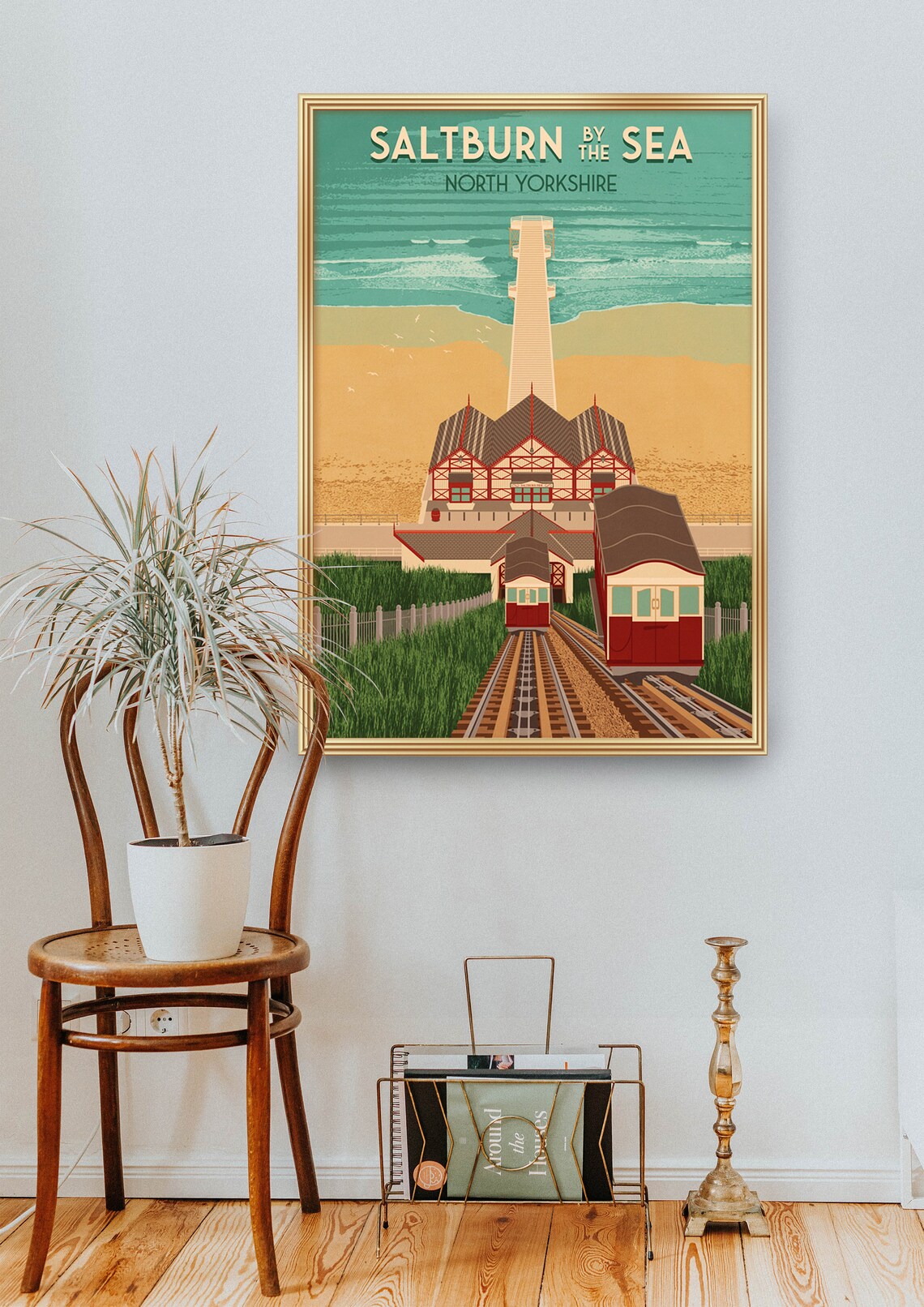 Saltburn By The Sea Travel Poster, Yorkshire Seaside - Image 2