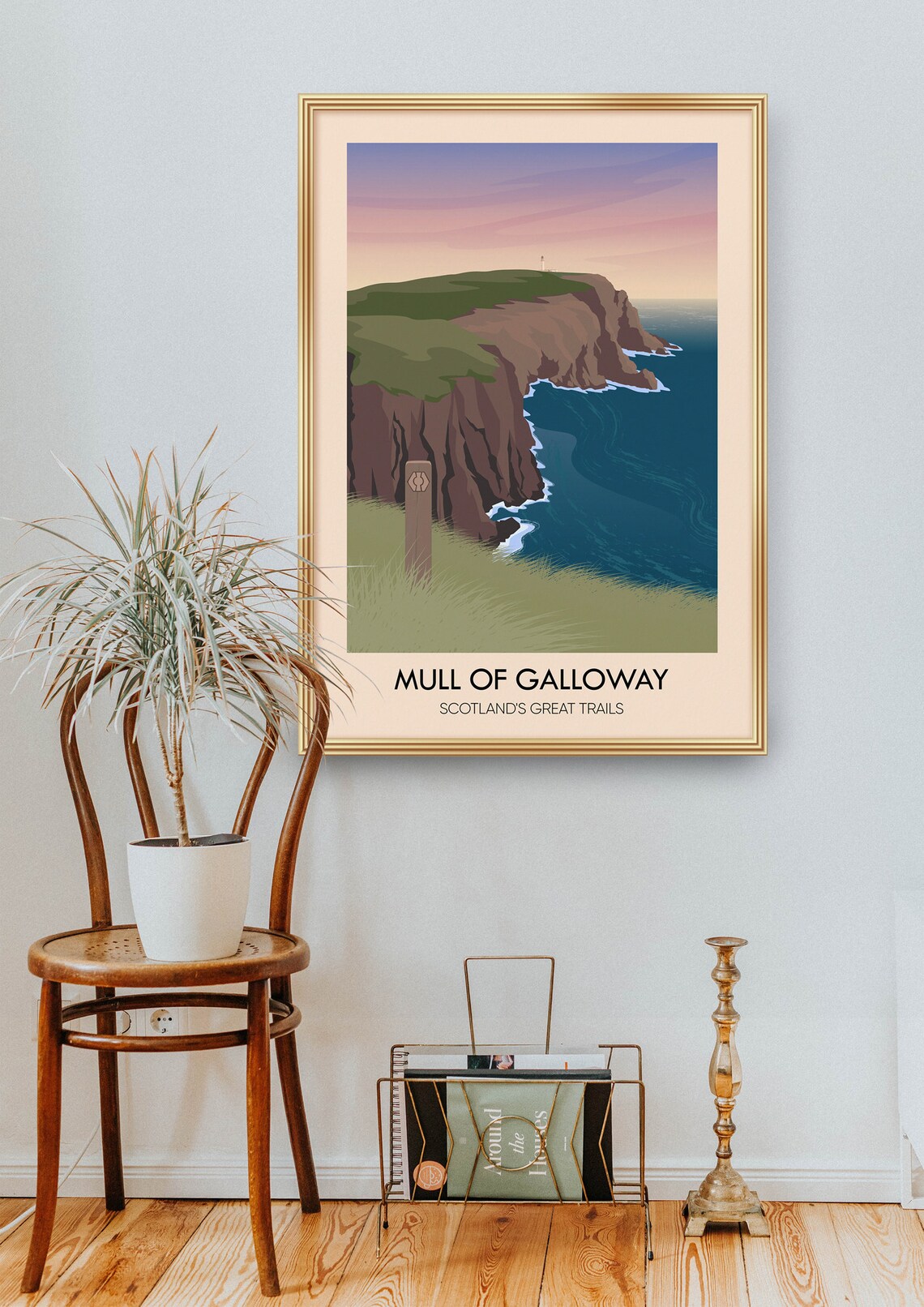 Mull Of Galloway Vintage Travel Poster, Dumfries & Galloway - Image 2