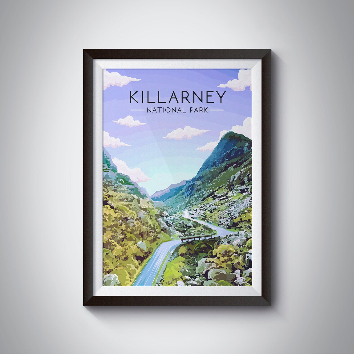 Killarney National Park Travel Poster, County Kerry
