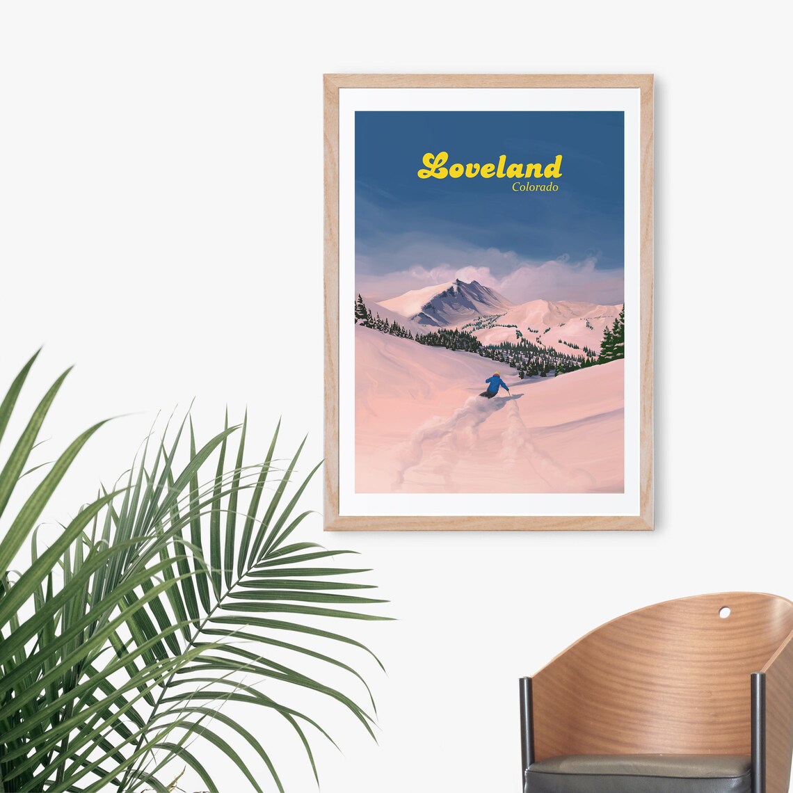 Loveland Ski Resort Retro Travel Poster, Colorado - Image 3