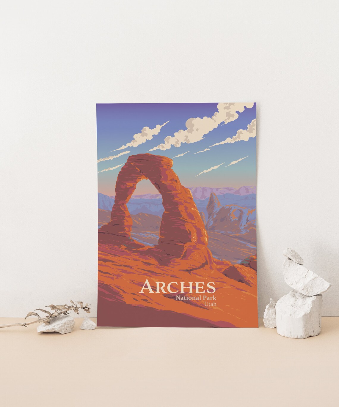 Arches National Park Vintage Travel Poster, Utah - Image 4
