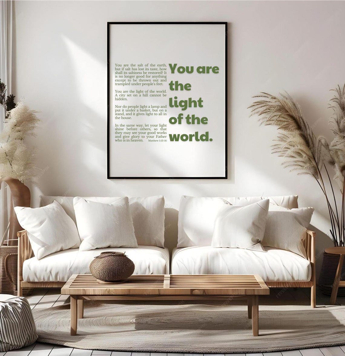 Salt And Light Matthew 513 16 Bible Verse Wall Art Christian Home Decor Modern Minimalist Scripture Definition Print Quote - Image 3