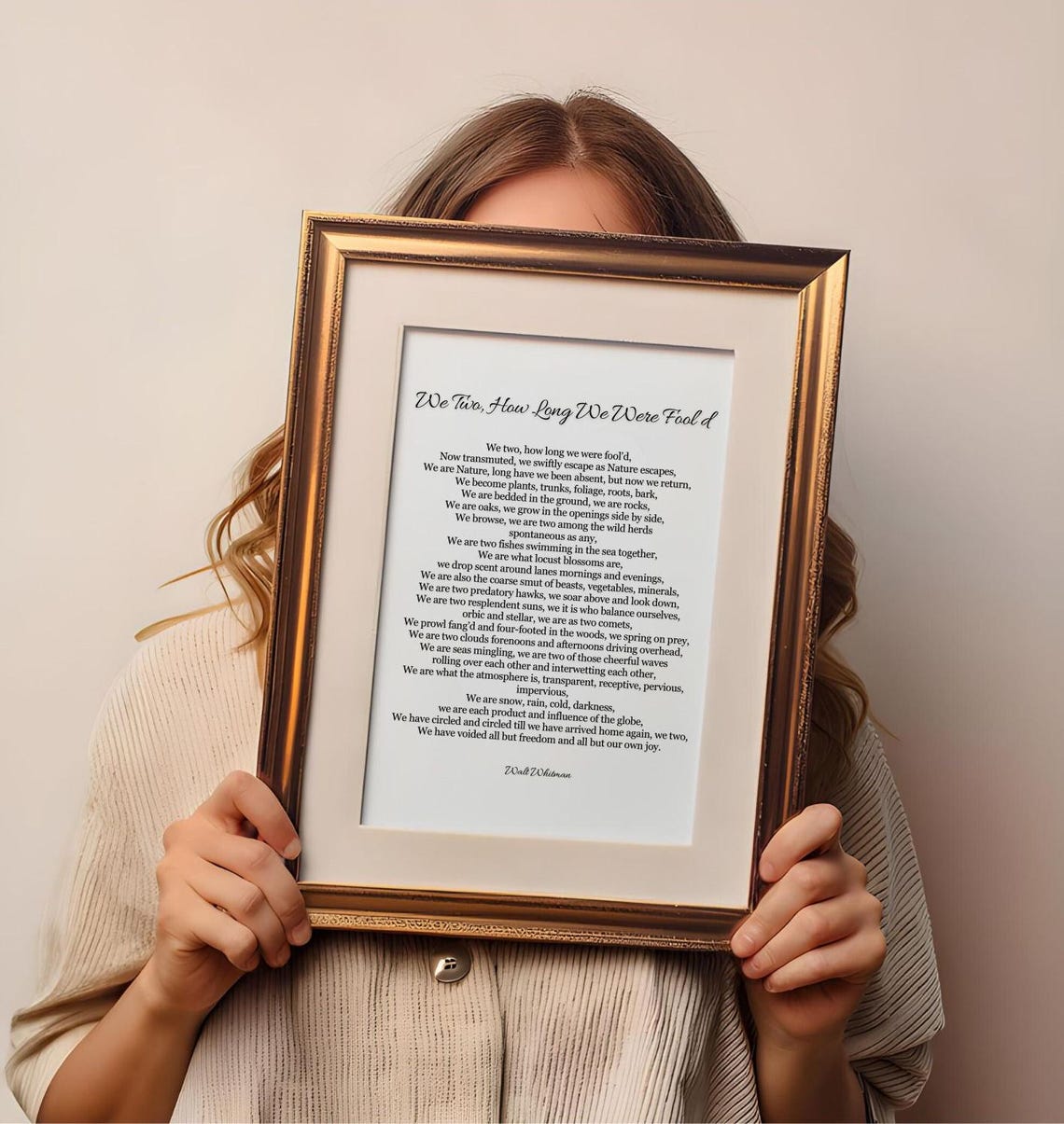 Walt Whitman We Two How Long We Were Fooled Poem Print Wall Art Poster - Image 3