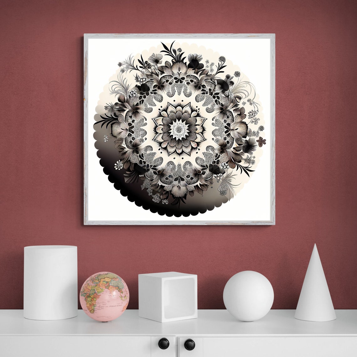 Mandala Art Zen Wall Art Home Decor Mandala Wall Decor Custom Size Colourful Art Prints Art Wall Print Decor