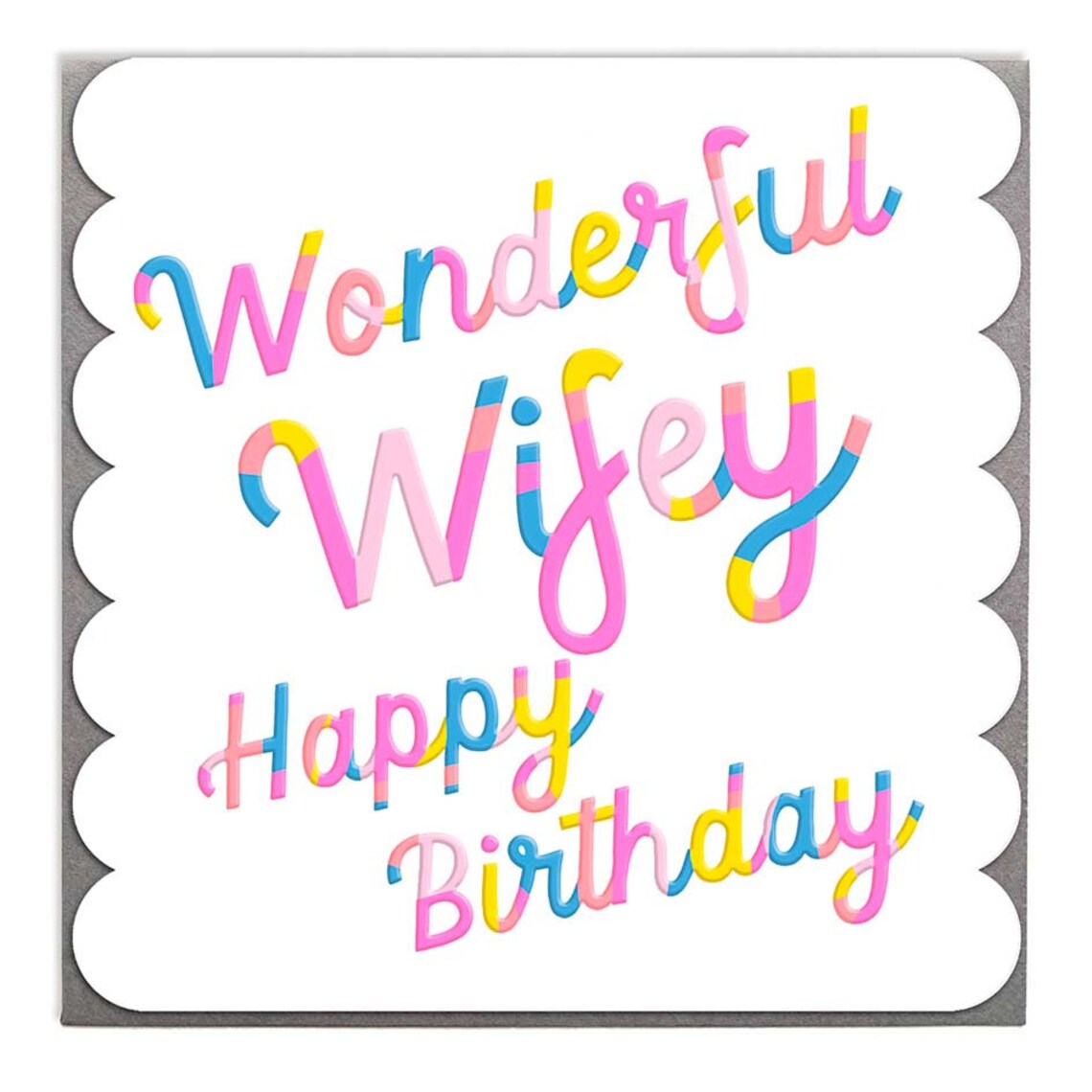 Wife Happy Birthday Card by Lola Design