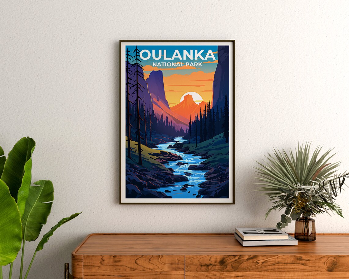 Oulanka Travel Poster, Finland Nature Landscape - Image 3