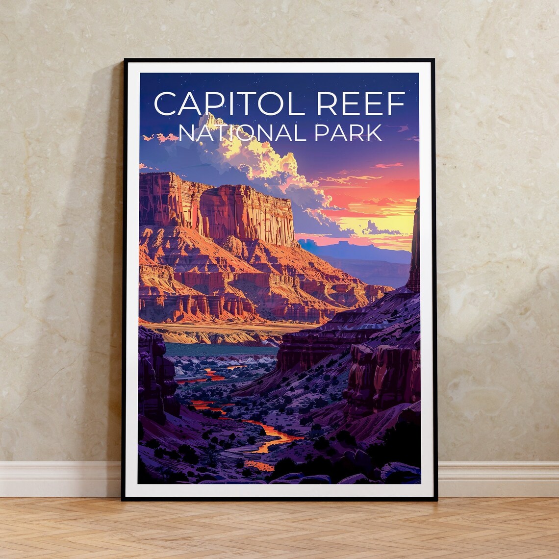 Capitol Reef National Park, Utah Travel Poster