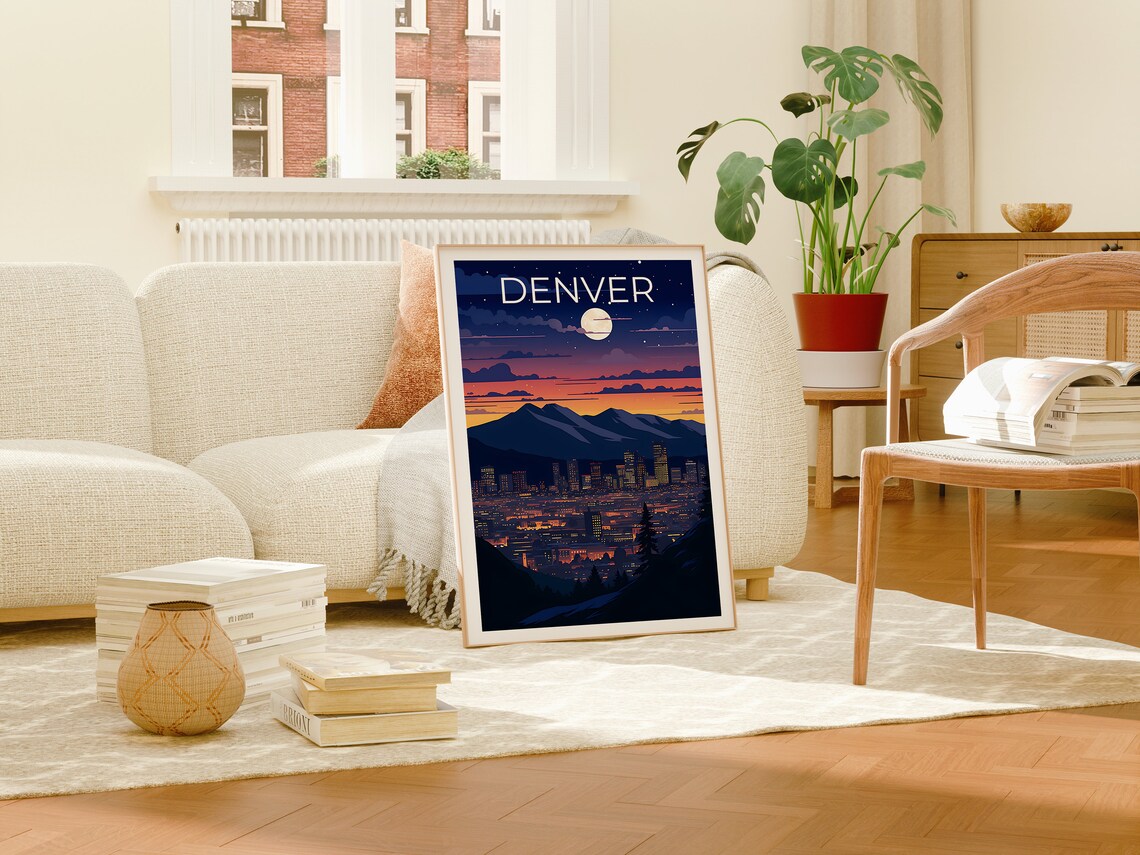 Denver Travel Poster, Colorado City Art Print - Image 4