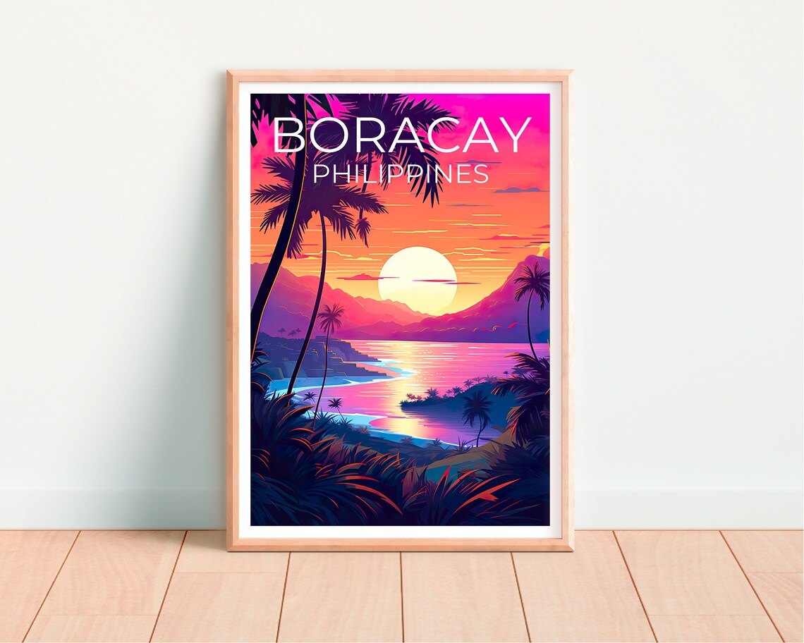 Boracay Travel Poster, Philippines Beach Wall Print - Image 4