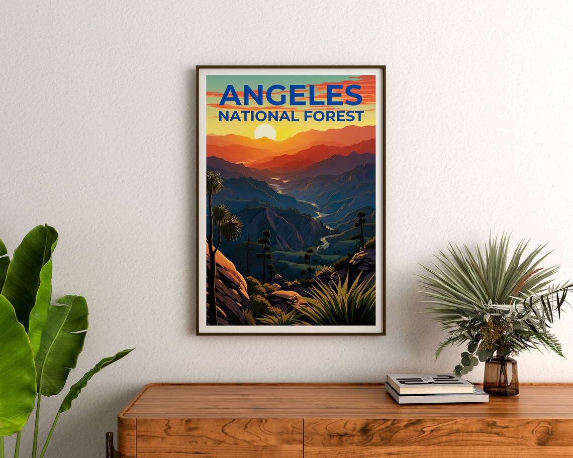 Angeles National Forest, California Travel Poster - Image 3