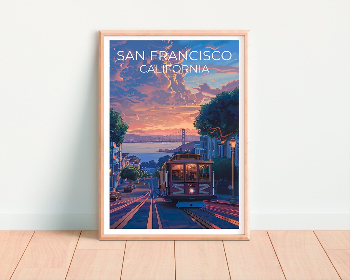 San Francisco Travel Poster, California City Art Print - Image 4
