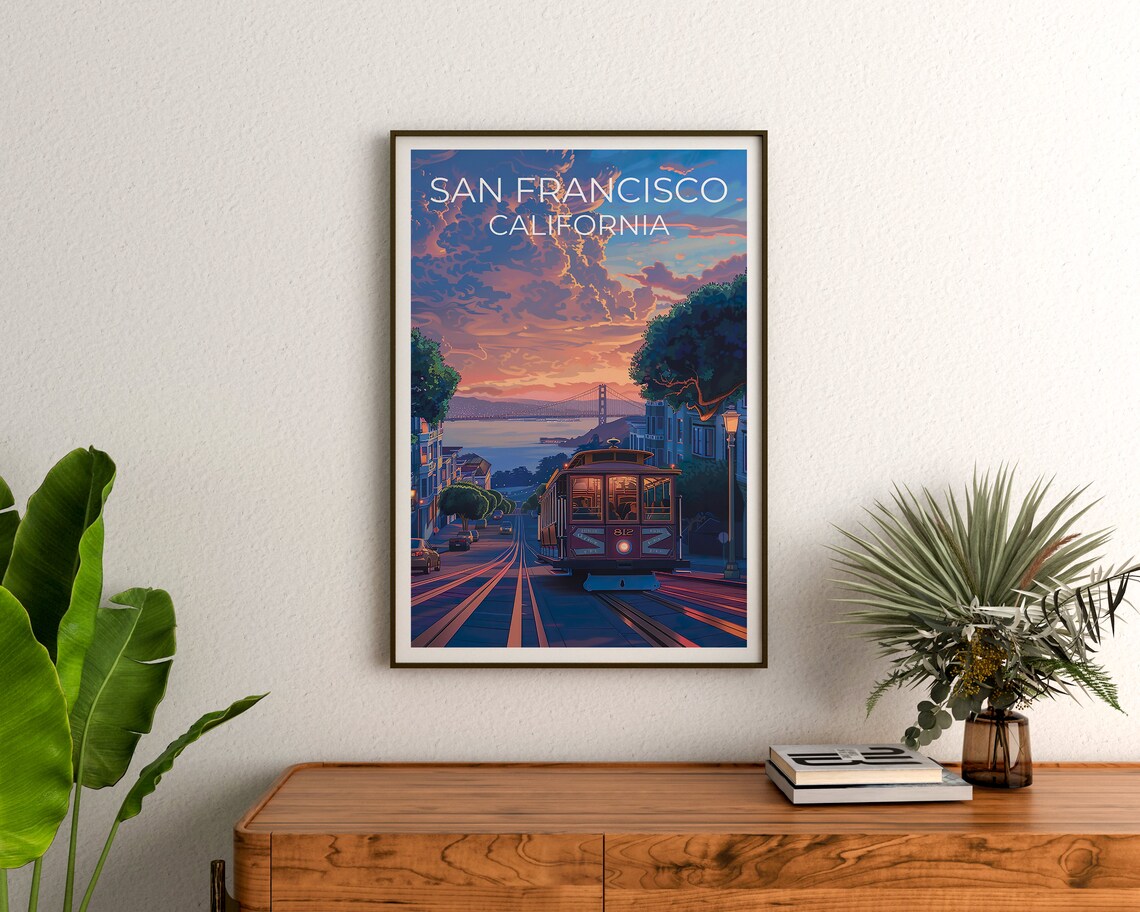 San Francisco Travel Poster, California City Art Print - Image 3