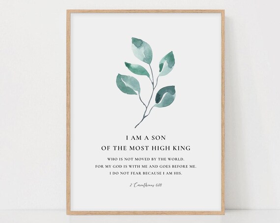 2 Corinthians 6:18 I Am A Son Of A King, Bible Verse