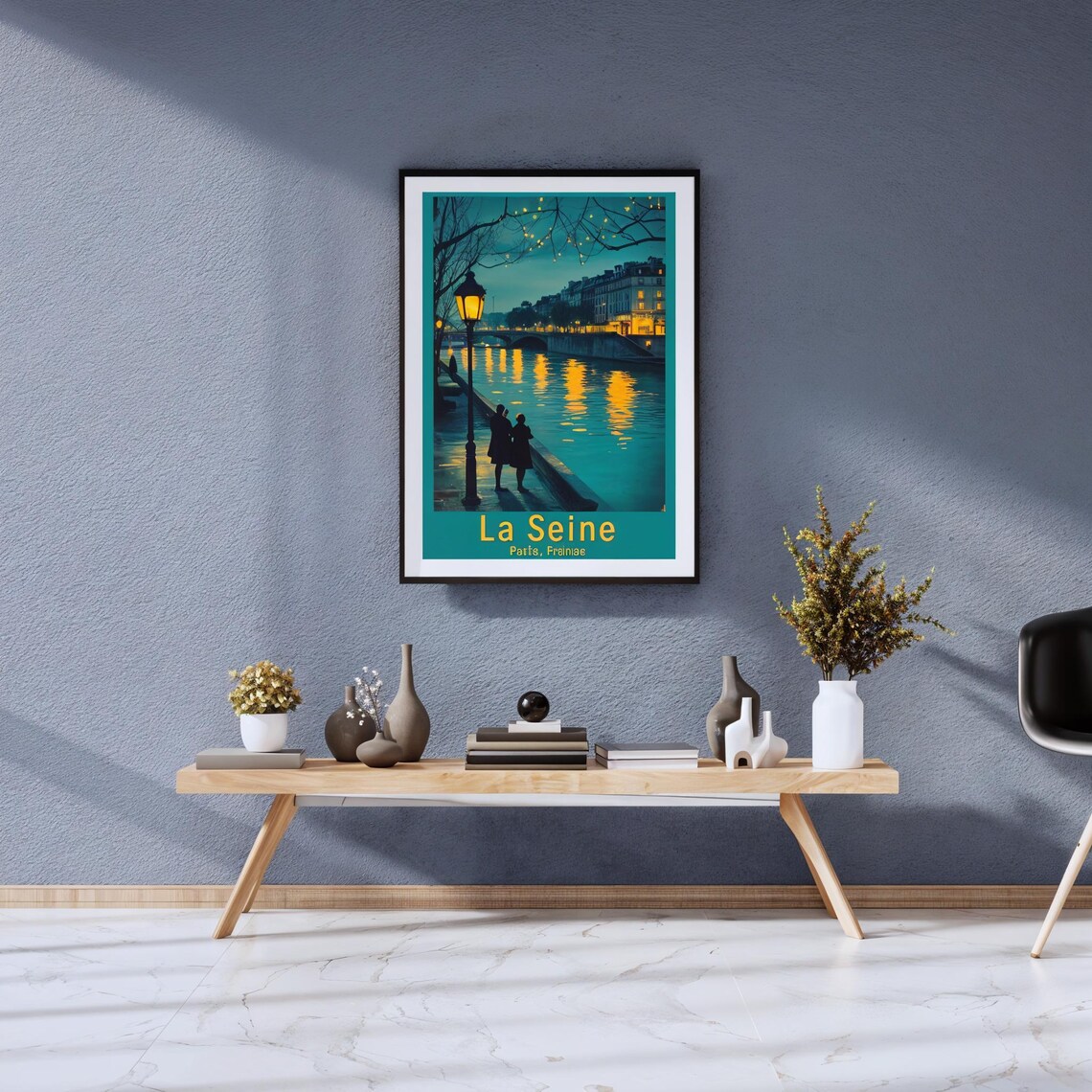 Vintage La Seine, Elegant Parisian Poster - Image 2