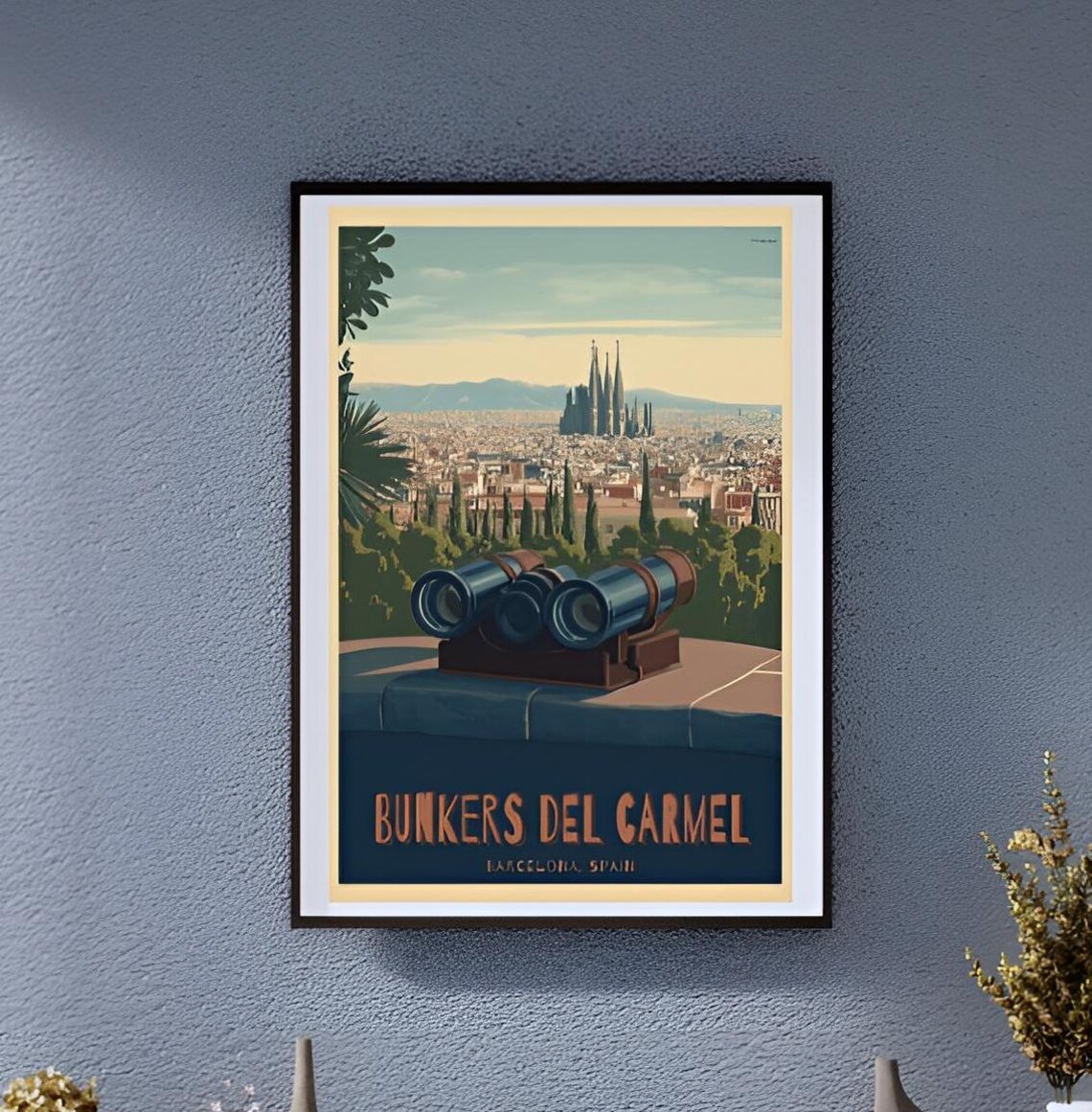Vintage Bunkers Del Carmel, Fabulous Barcelona Poster
