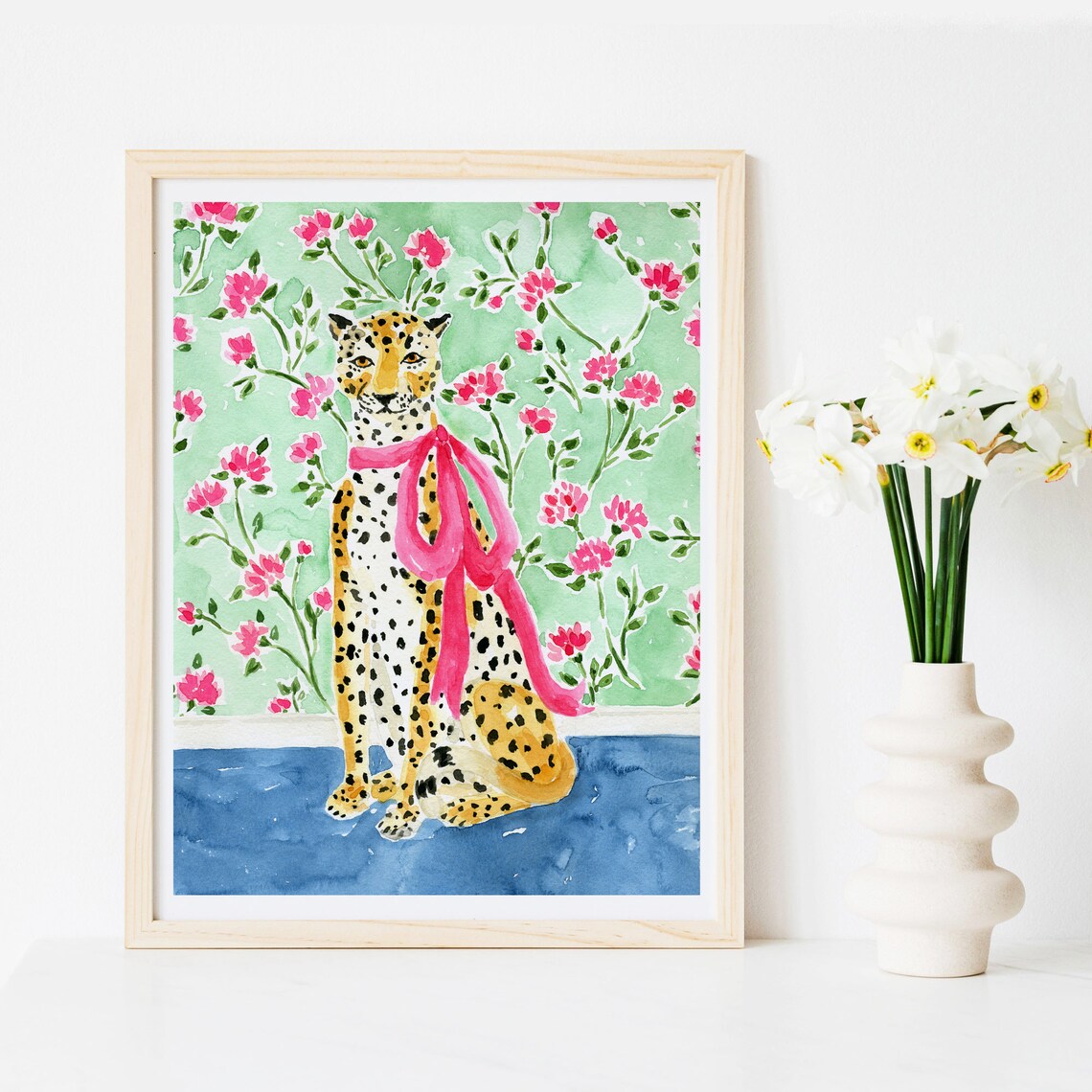 Cheetah Leopard Art Print, Animal Wall Decor - Image 3