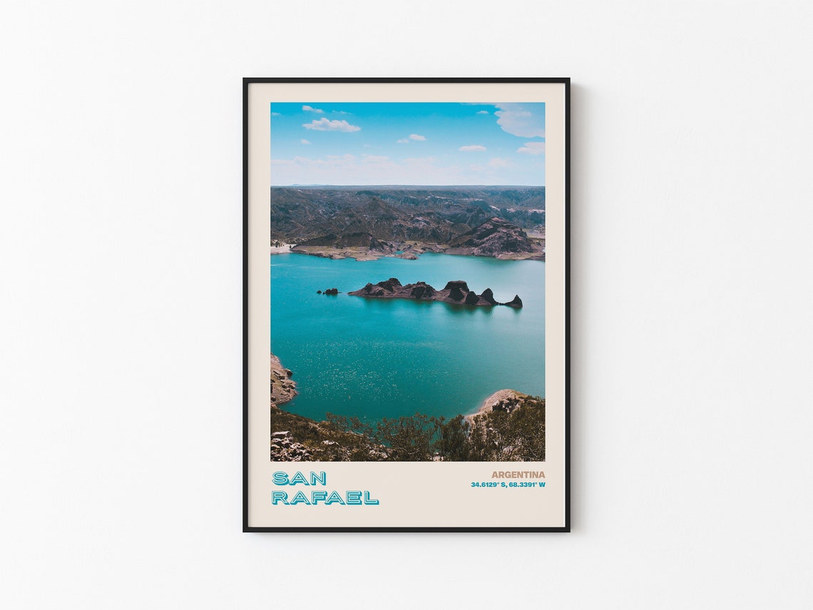 San Rafael Travel Poster San Rafael Print San Rafael Photo Print San Rafael Wall Decor San Rafael Travel Art Argentina San Rafael 2 - Image 3