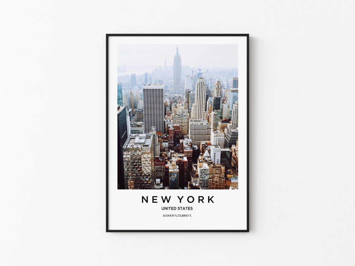 New York Art New York Print New York Poster New York Art New York Photo New York Map New York Painting New York Travel