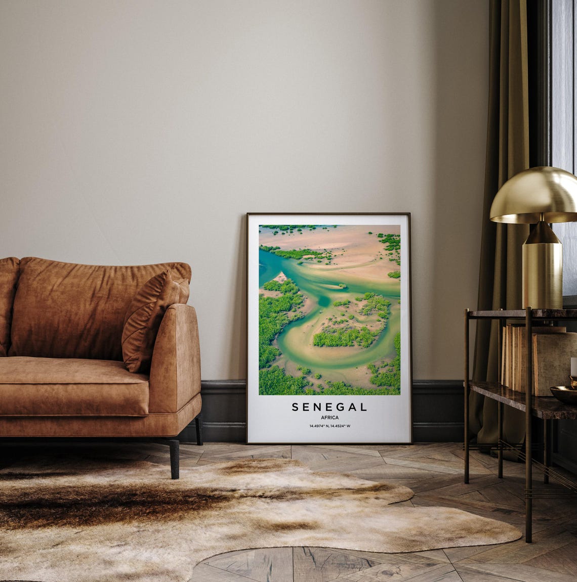 Senegal Africa River Delta Mangrove Aerial Photography Poster - Image 3