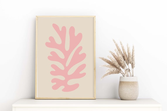 Pastel Pink Matisse Inspired Art Matisse Cut Outs Matisse Inspired Prints Henri Matisse A5 A4 A3 A2 Gallery Wall Exhibition Museum