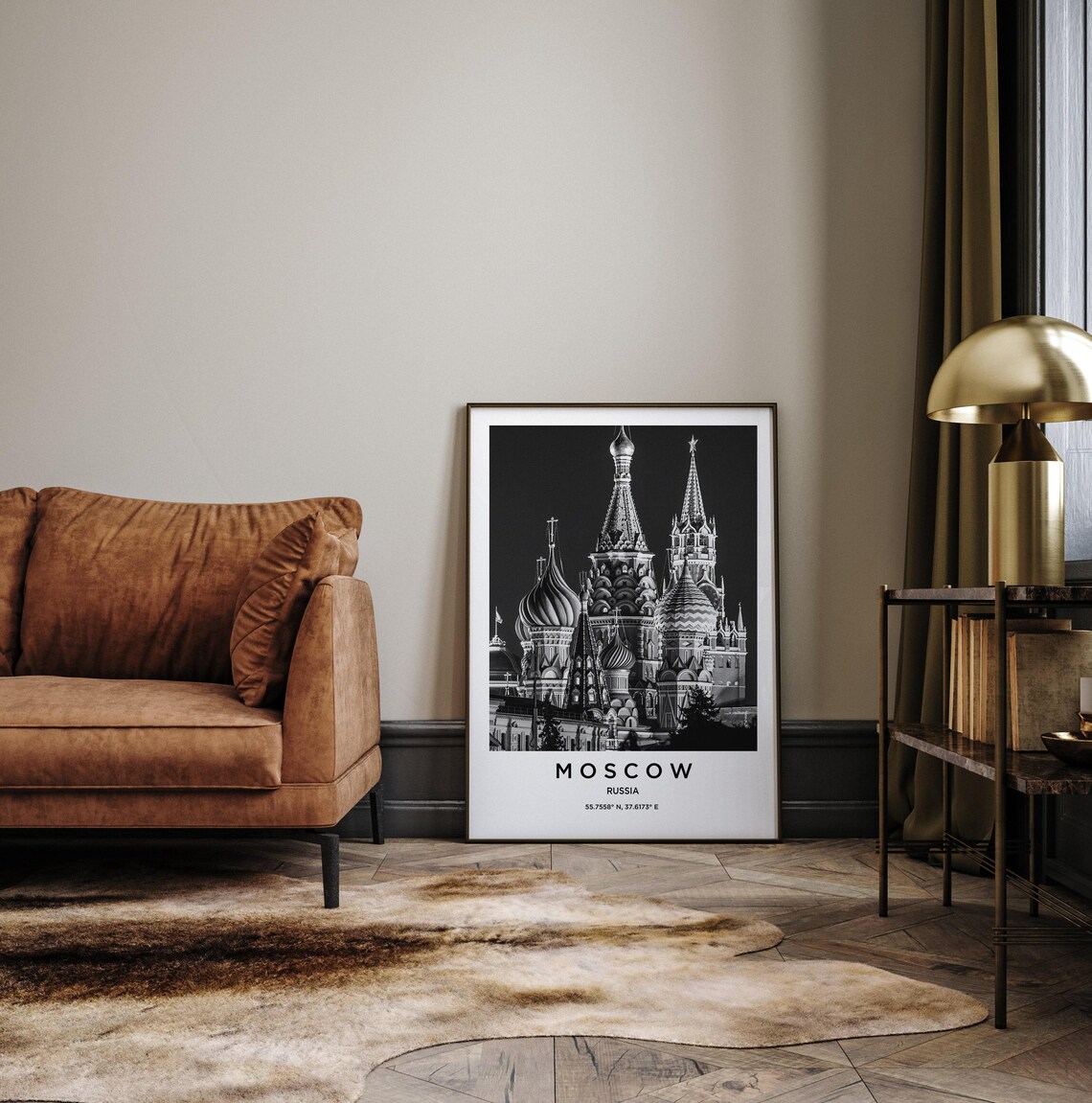 Moscow Travel Poster, City Map Art Print - Image 3