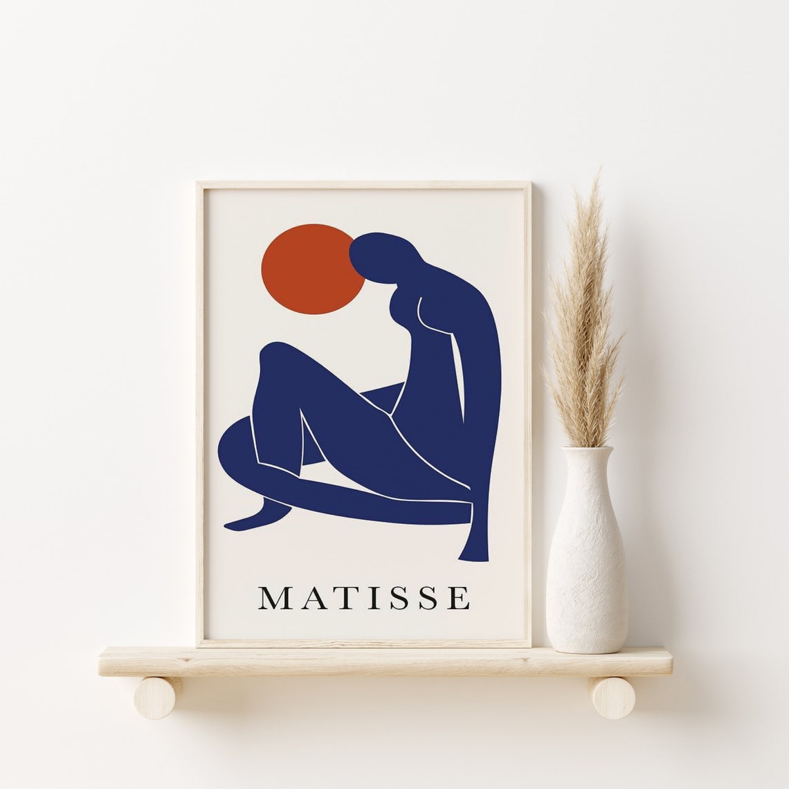 Henri Matisse Blue Nude Style Cut Out Figure Modern Art Poster - Image 2