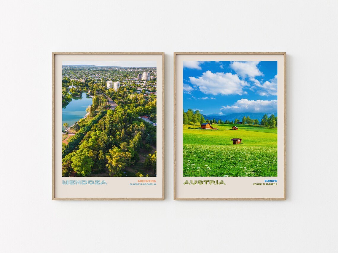 Mendoza Travel Poster Mendoza Print Mendoza Photo Print Mendoza Wall Decor Mendoza Travel Art Argentina Picture Mendoza 1 - Image 2