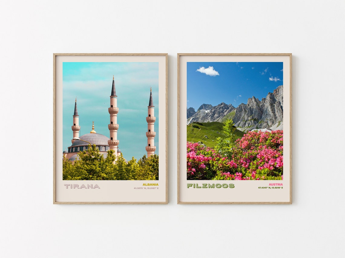Tirana Travel Poster Tirana Print Tirana Photo Print Tirana Wall Decor Tirana Travel Art Tirana Tirana Picture Tirana 3 - Image 2