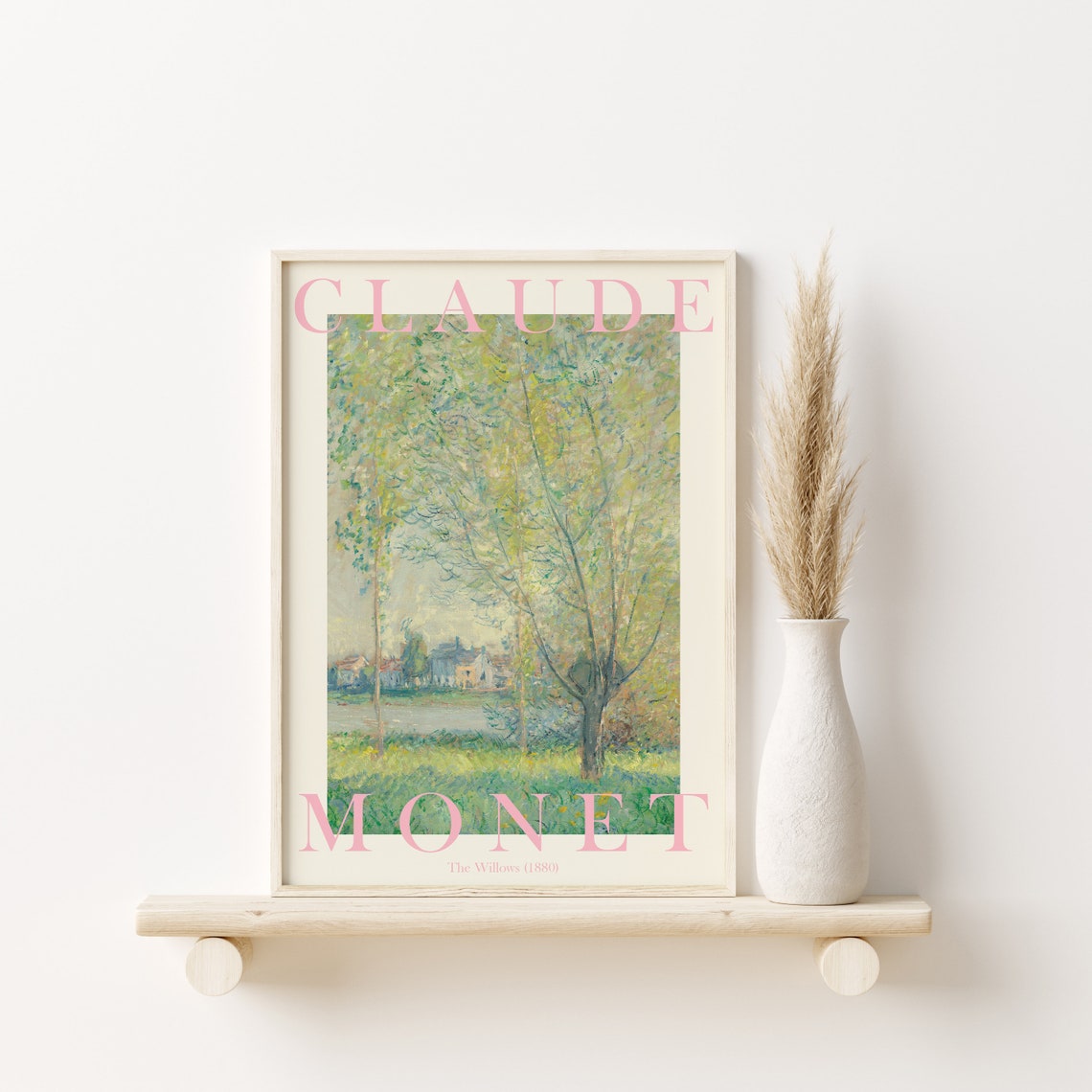 Claude Monet The Willows 1880 Riverside Trees Landscape Poster