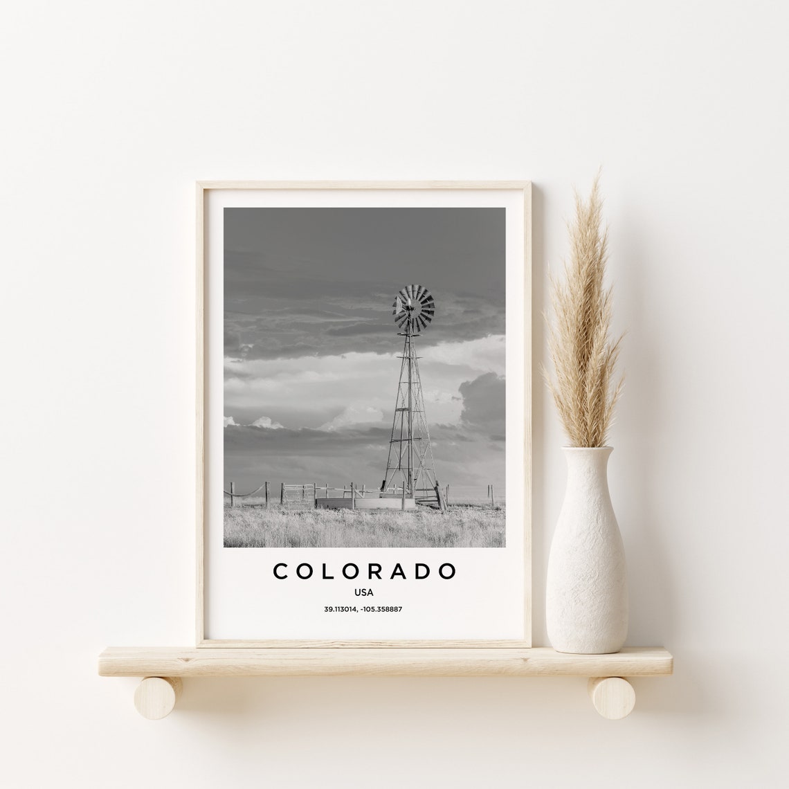 Colorado Travel Poster Colorado Print Colorado Photo Print Black And White Photography Monochrome Travel Photography America Travel - Image 3