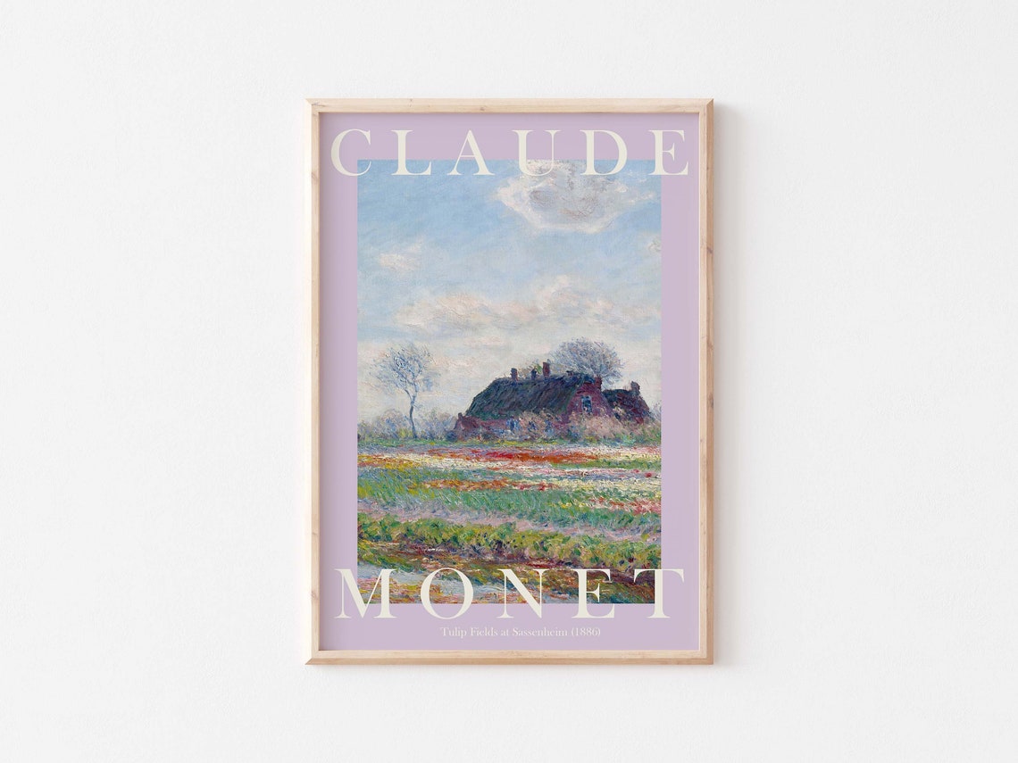Claude Monet Tulip Fields At Sassenheim 1886 Flower Field Poster - Image 3