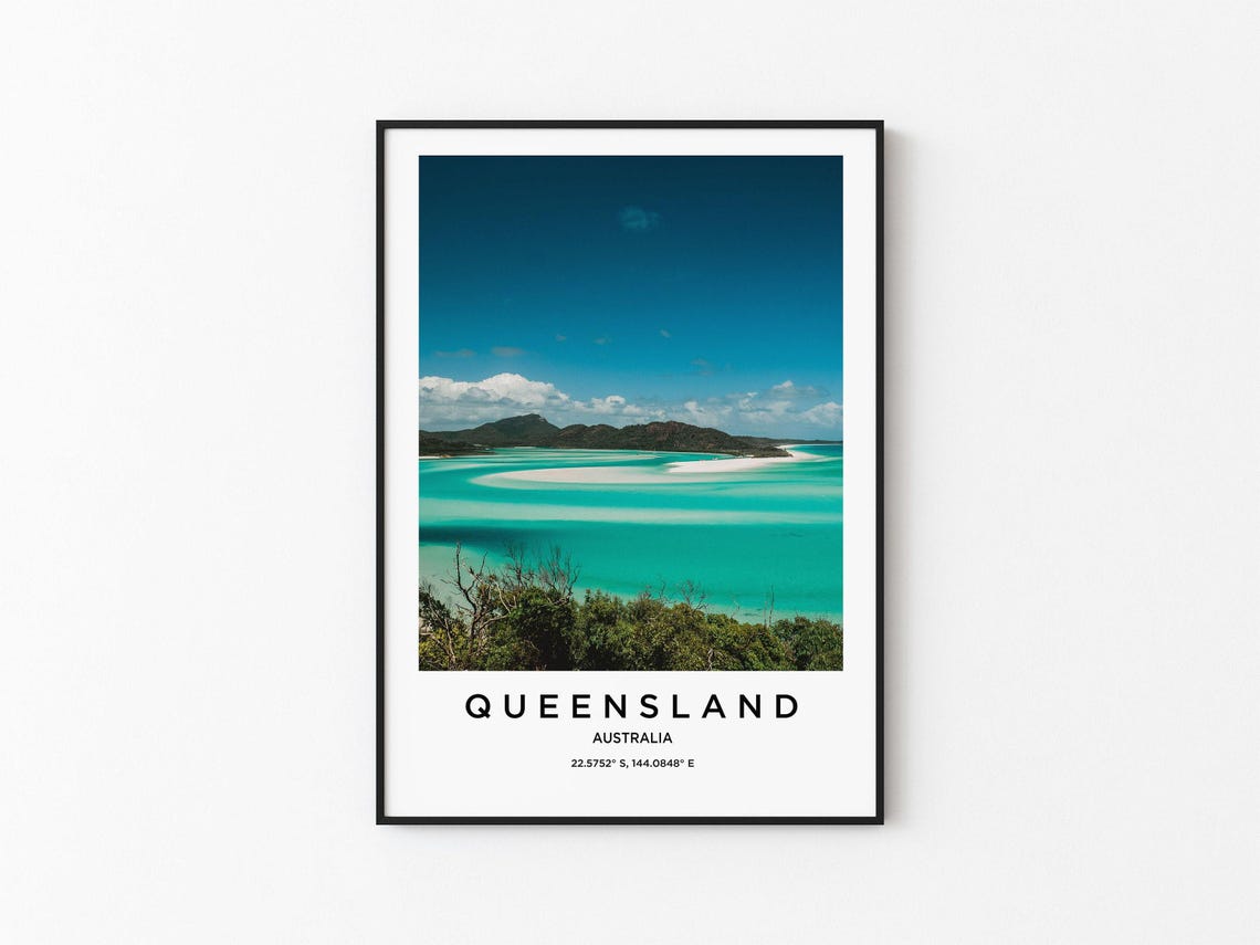 Queensland Art Queensland Print Queensland Poster Queensland Art Queensland Photo Queensland Map Queensland Painting Queensland Travel