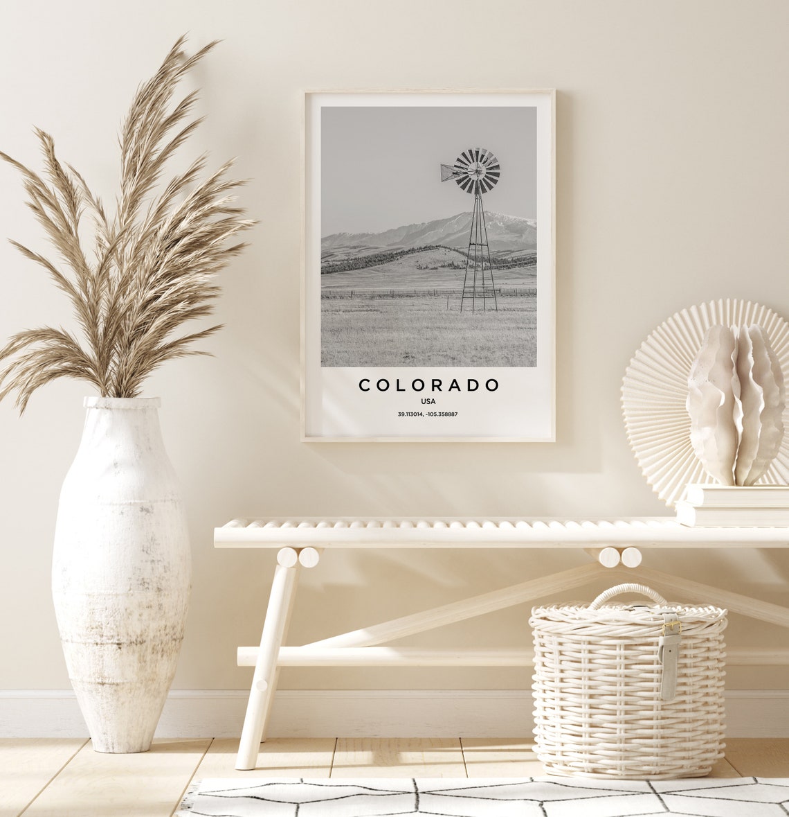 Colorado Travel Poster Colorado Print Colorado Photo Print Black And White Photography Monochrome Travel Photography America Travel - Image 2